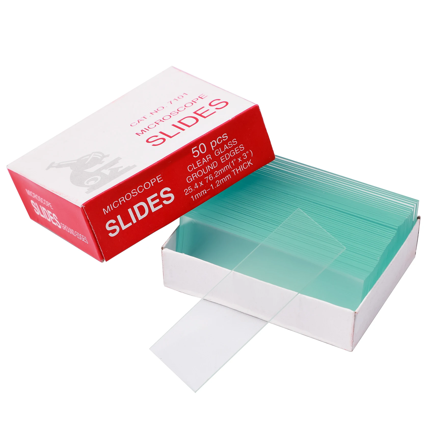 biological lab microscope blank slides tray box