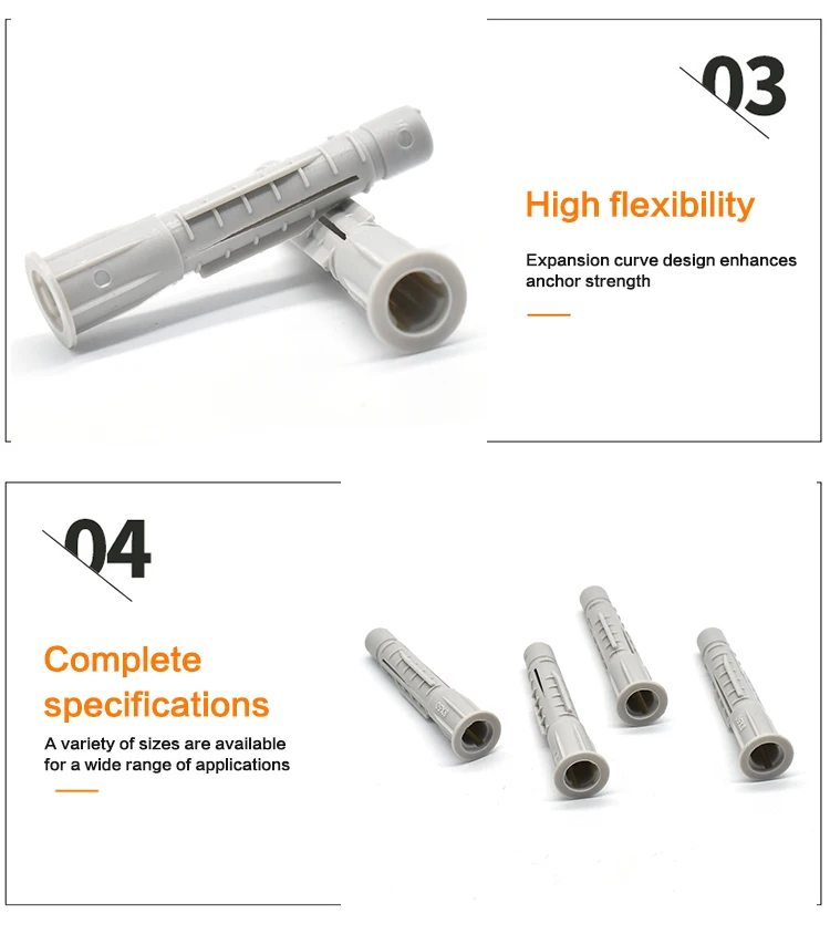 Elehk 8 мм 10 #8 винт и якорь для гипсокартона самосверлящий пластиковый HDPE настенный штекер