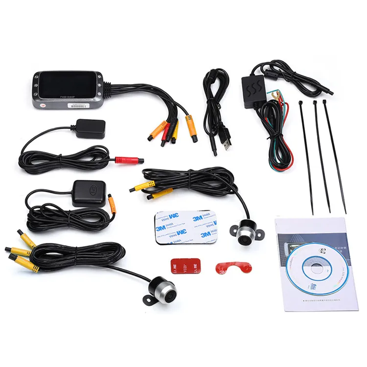 Wi-Fi мотоцикл видеорегистратор Даш Cam Автомобильная 1080P + 1080P Full HD спереди заднего вида мотоцикла камера GPS регистратор Коробка двойной мотоцикл Cam