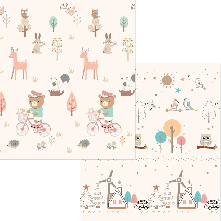 2024 high quality wholesale  non toxic waterproof double sides  for kids folding thick baby infants foldable xpe play mat