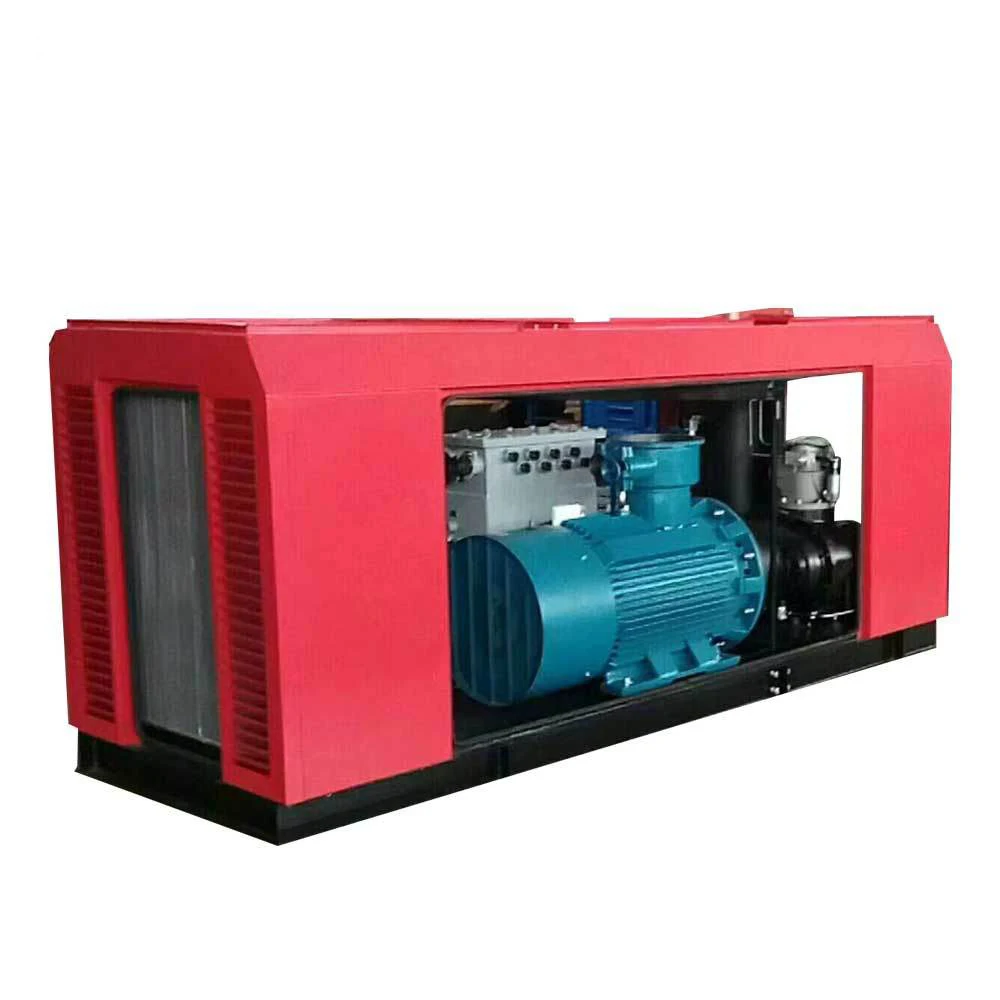 Professional 0.8Mpa 6.5M3/min 50hp 37kw IP55  remote control explosion-proof screw air compressor for mining
