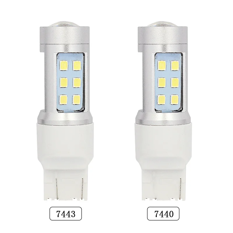 RSY  White Amber Auto Turn Signal  P27/7w P21/5w W21/5w Dual Color Bulbs  Light1157 T20 7443 Led Car Lights 2835 42smd