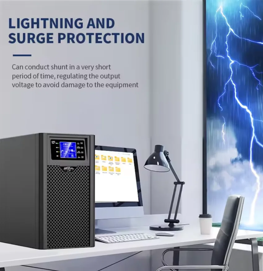 Single Phase 1kVA to 10kVA High Frequency Pure Sine Wave Double Conversion Online UPS 15kw