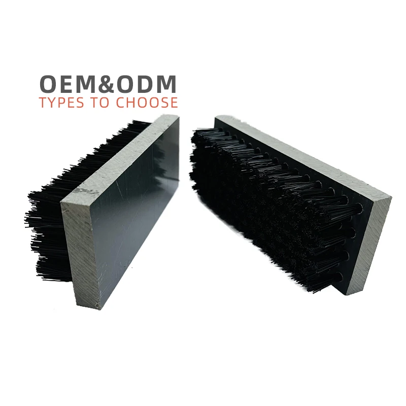 Custom Wear-Resistant Industrial Aluminum Base Plastic Brush Plate For Polishing Deburring