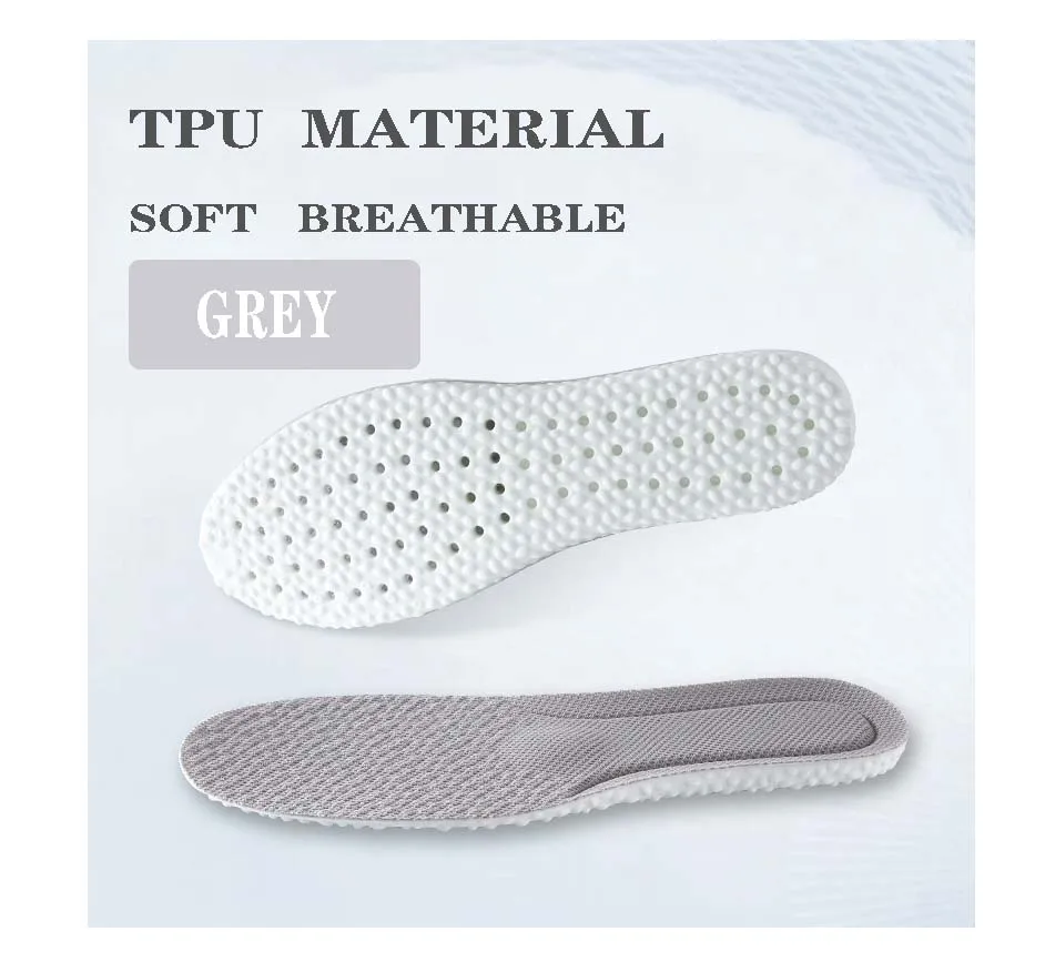 Customize TPU Popcorn Shoes Insole Sports Shock Absorption Basketball Breathable Elastic Soft Shoe Insoles