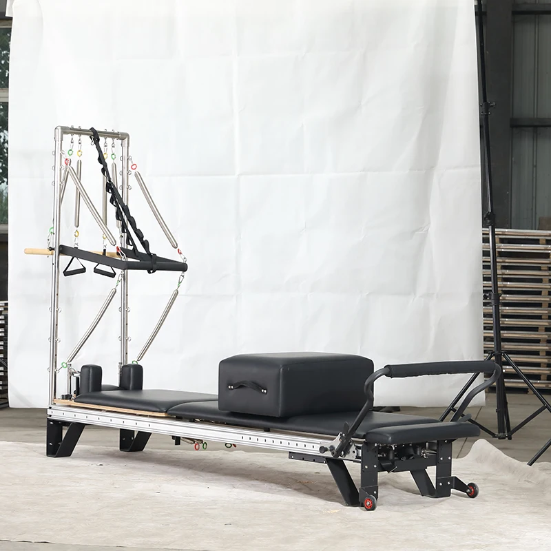 New Pilates Training Bed Yoga Fitness Equipment Elevated Flat Bed Cadillac Home Gym Reformer