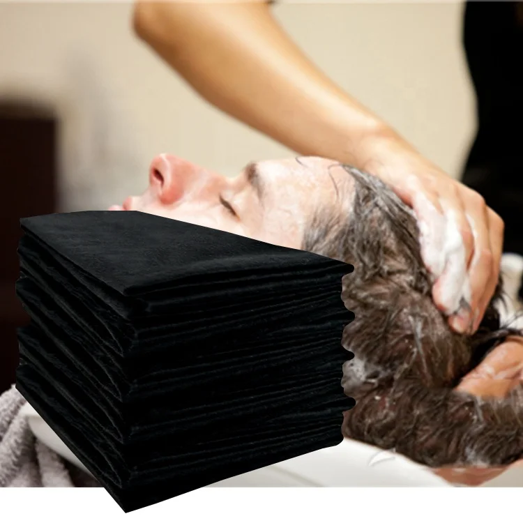 Private Label Nonwoven Disposable Hair Cutting Towel For Spa Beauty Salon Barbershop Hospital Hairdresser Barbers Hairdressing
