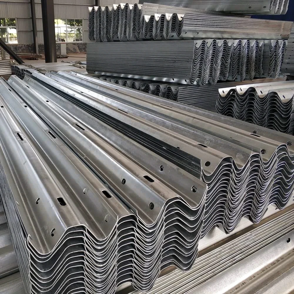 CE Standard Galvanized En1317 N1 AASHTO M180 W Beam Corrugated Highway Guardrail Traffic Metal Anti-Collision Road Barrier