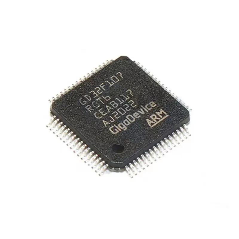GD32F107RCT6 LQFP-64 32-bit MCU 2.6V to 3.6V Electronic Components IC Chip GD32F107 Shenzhen in stock