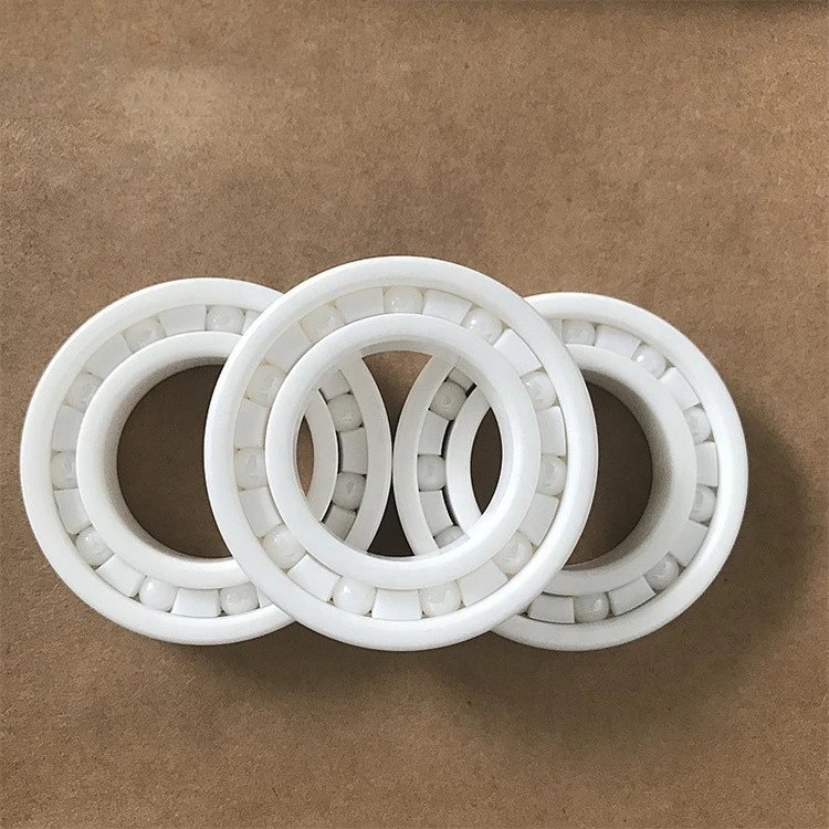 Various sizes ZrO2 ceramic bearing 6203 2rs PEEK cage 17x40x12mm self-lubricating full ceramic Zirconia Oxide bearing