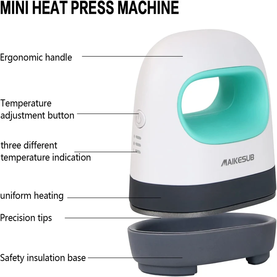 Mini Portable Heat Press Machine Easy Press For Sublimation Blanks T Shirts Mini Heat Press Machine