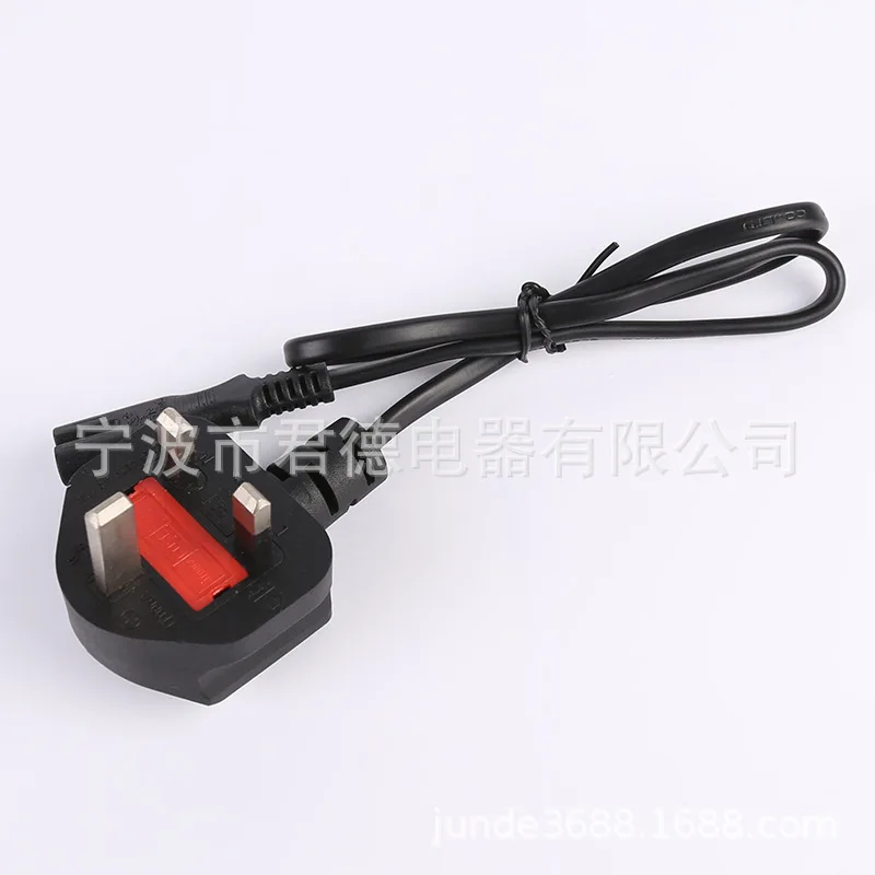 UK AC Electric Power Cable with C7 Socket for Notebook Computer Cord