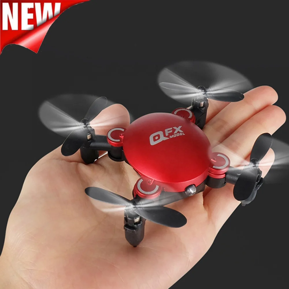 2020 Горячая QFX Q2 мини-Дрон с 0.3MP камерой 4-осевой 2,4 Ghz Wifi FPV складной селфи Карманный Дрон мини-Квадрокоптер игрушка для детей