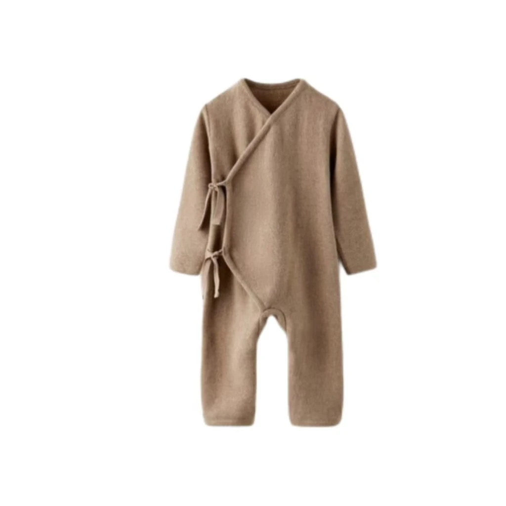 Unisex Cotton Romper for Baby 0-3 Months Long Sleeves Custom Printing Knitted Fabric for Spring