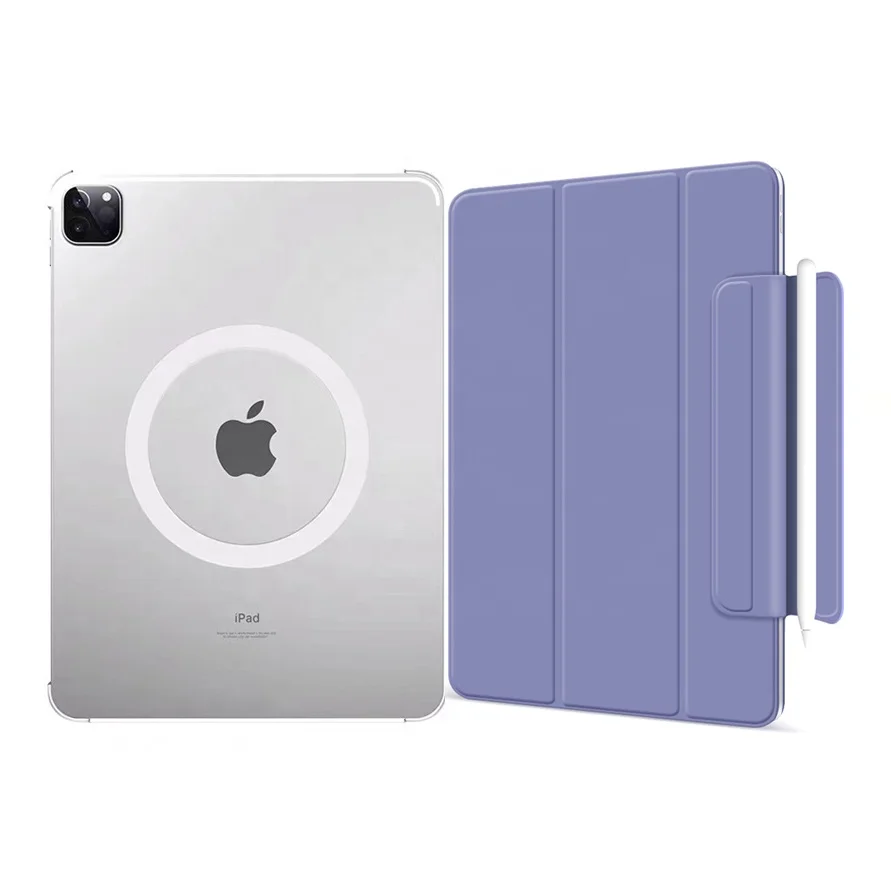 New Mag safe PU Leather Cover for iPad 10 Pro Air Mini Magnetic Tablet Case Cover with Wireless Charging for iPad Magsafe Case