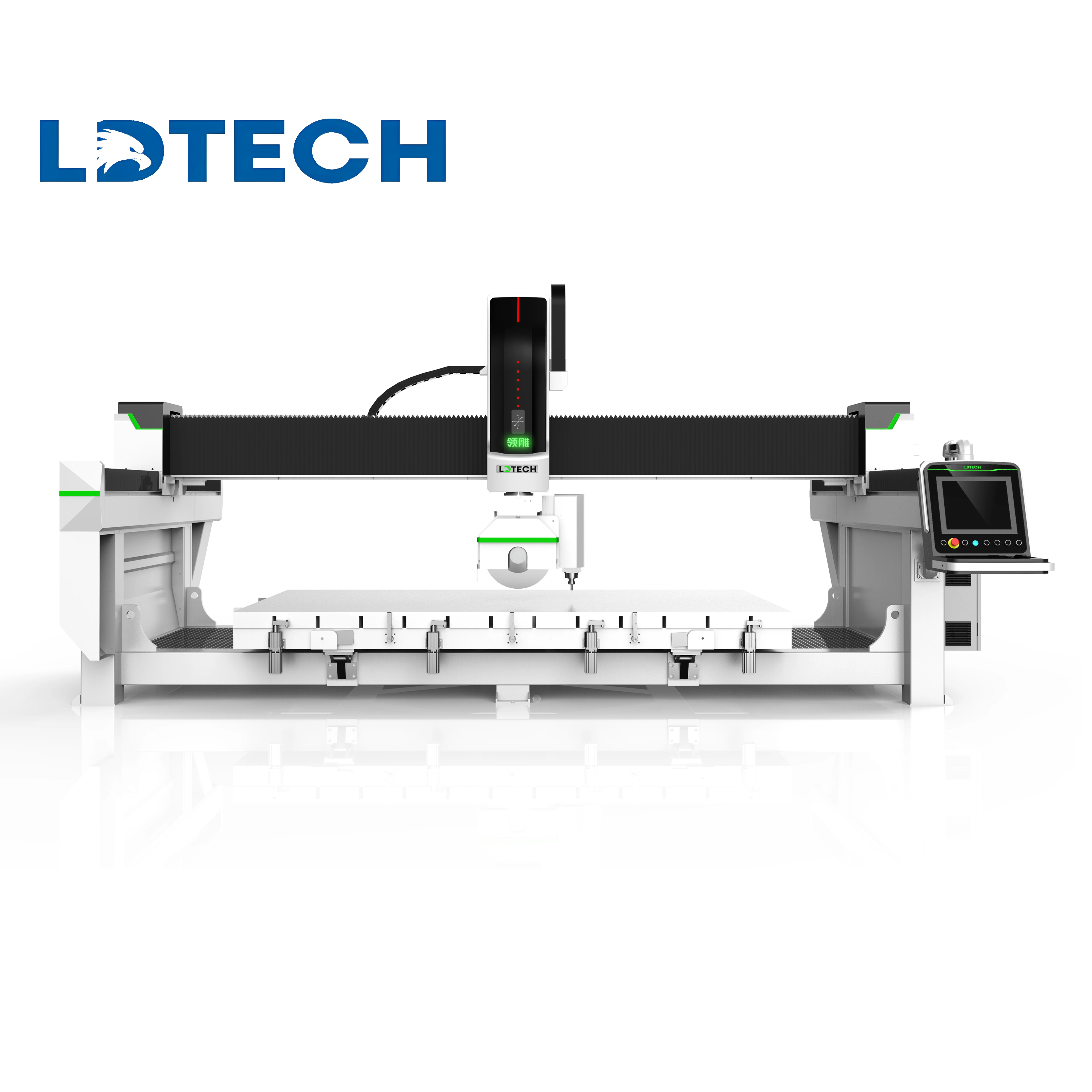 CE China factory high quality granite artificial stone bridge saw for sale edging machine for stone 4 Axis 5 axis bridge saw