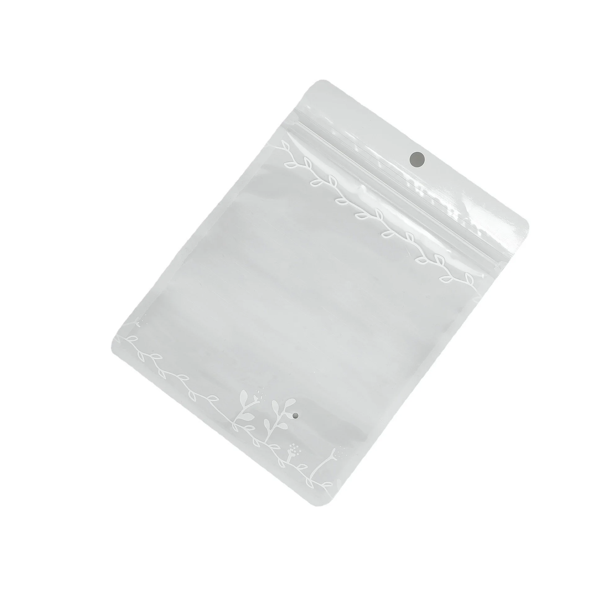 Wholesale Custom Small Jewelry Plastic Zipper Bag PET Bags Biodegradable Reusable Frosted Packaging Zip Lock Jewelry Bags