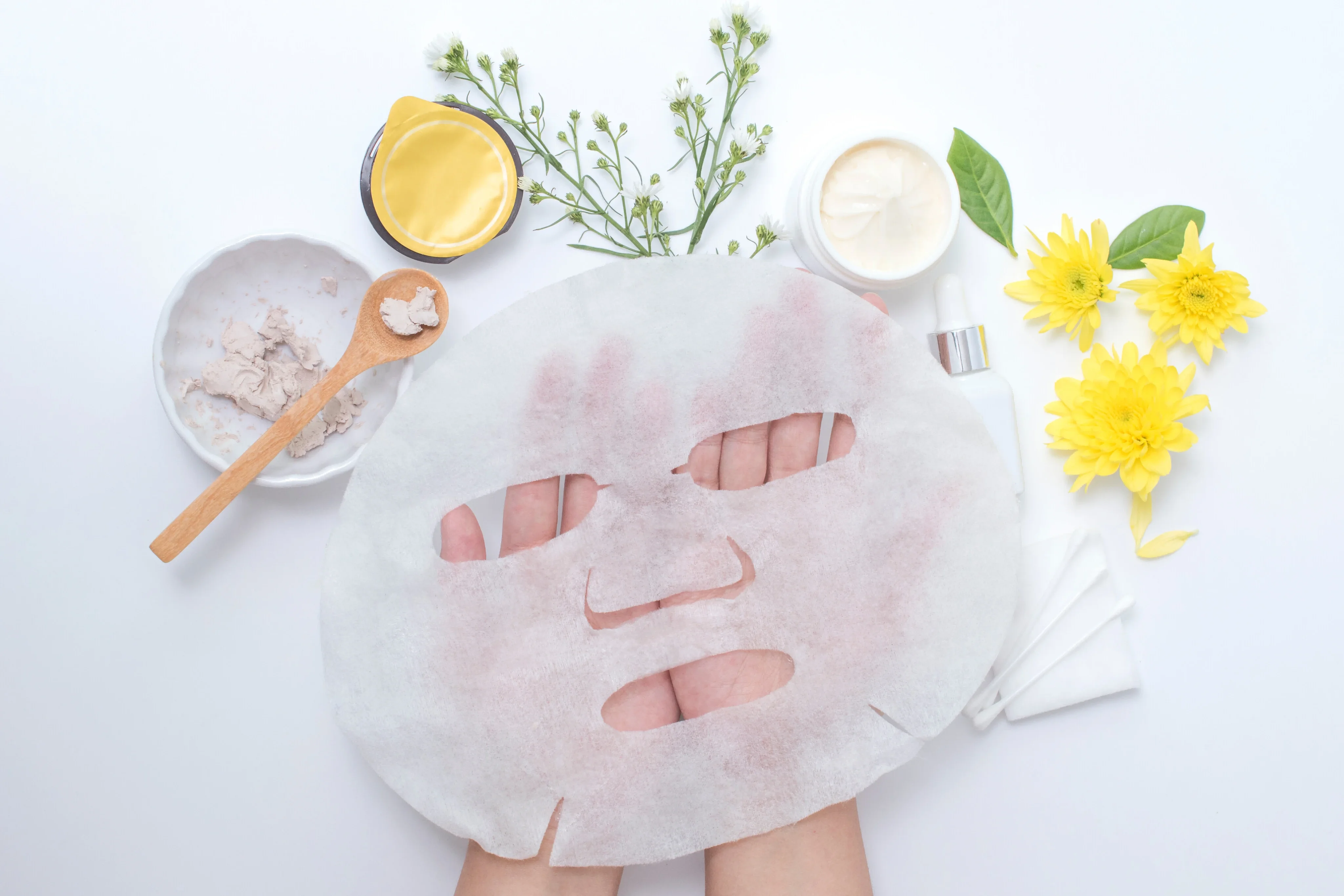 Vegan Collagen Customized Scent Gold White Facial Sheet For Korean Skin Care