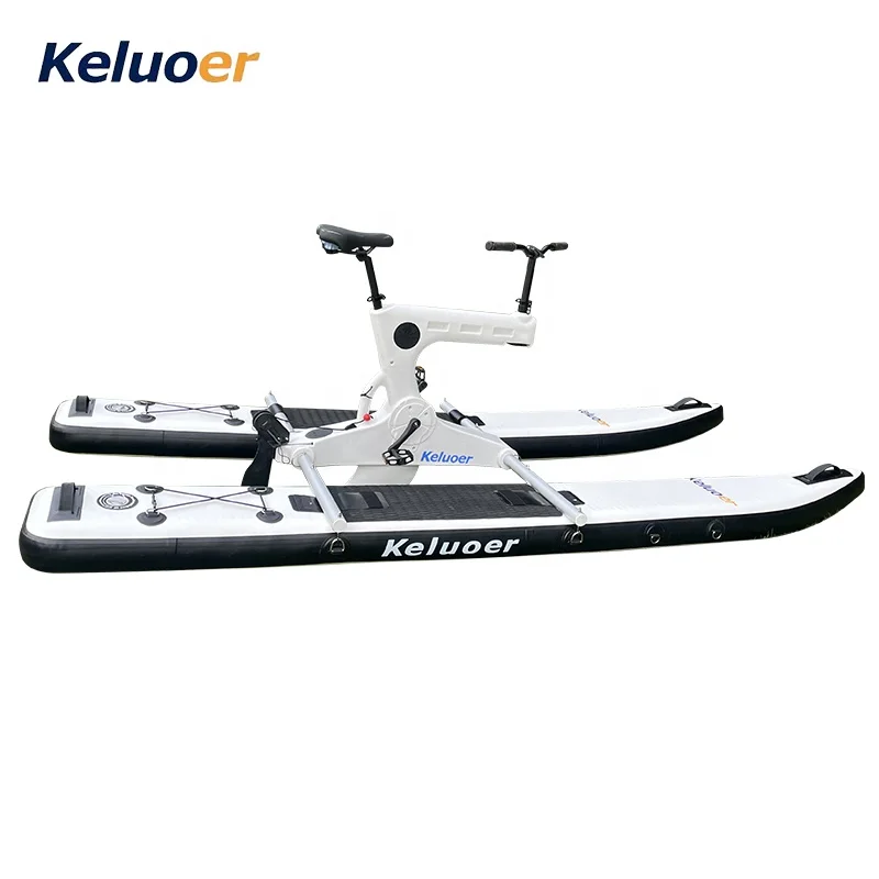 New Water Single Bike Inflatable Rubber Boat Water Park Pedal Type Sightseeing Leisure Boat
