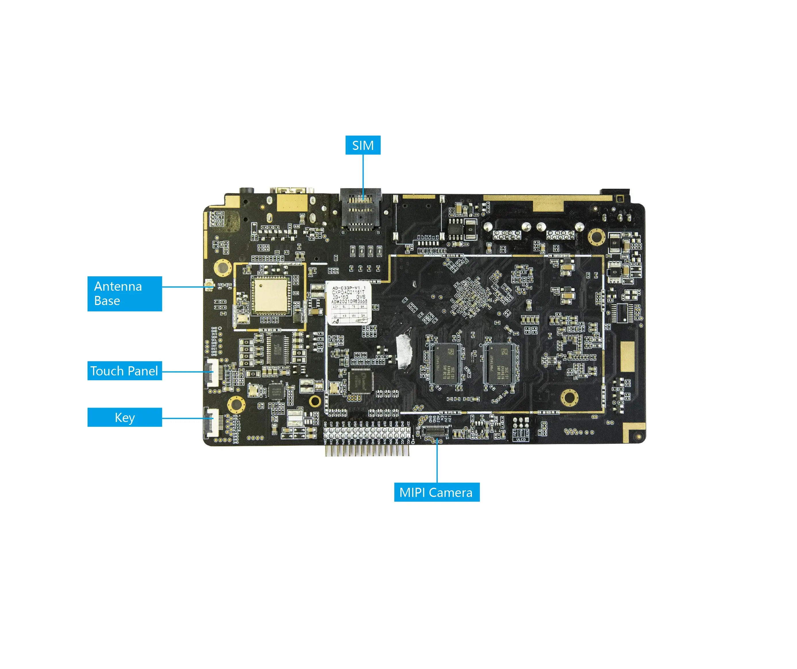 OEM Rockchip PCBA Android Industrial Digital Signage Advertising Player Embedded Board