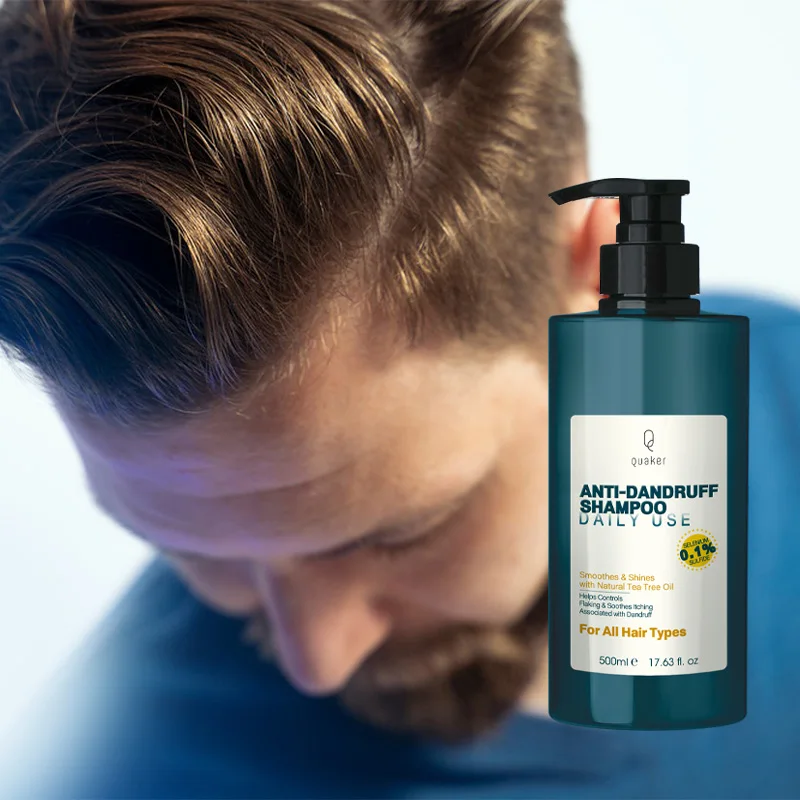 Qquaker Private Label Professional Anti Dandruff Shampoo Anti Oil Anti Itching All Natural Hair Care Products