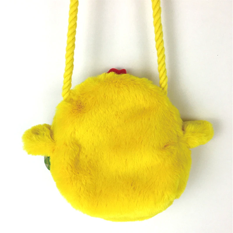Yellow chicks cartoon cross bag fashion messenger bag girls plush shoulder bags