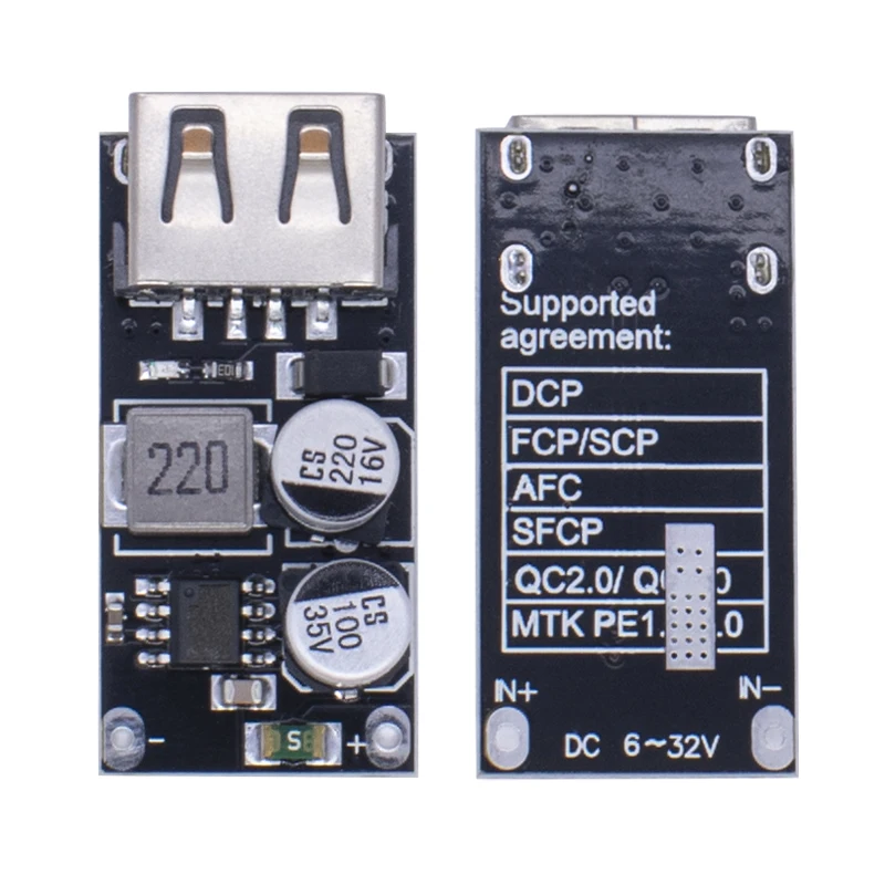QC3.0 QC2.0 USB DC-DC Buck Converter Charging Step Down Module 8-30V 9V 12V 24V to Fast Quick Charger 3V 5V 12V Circuit Board