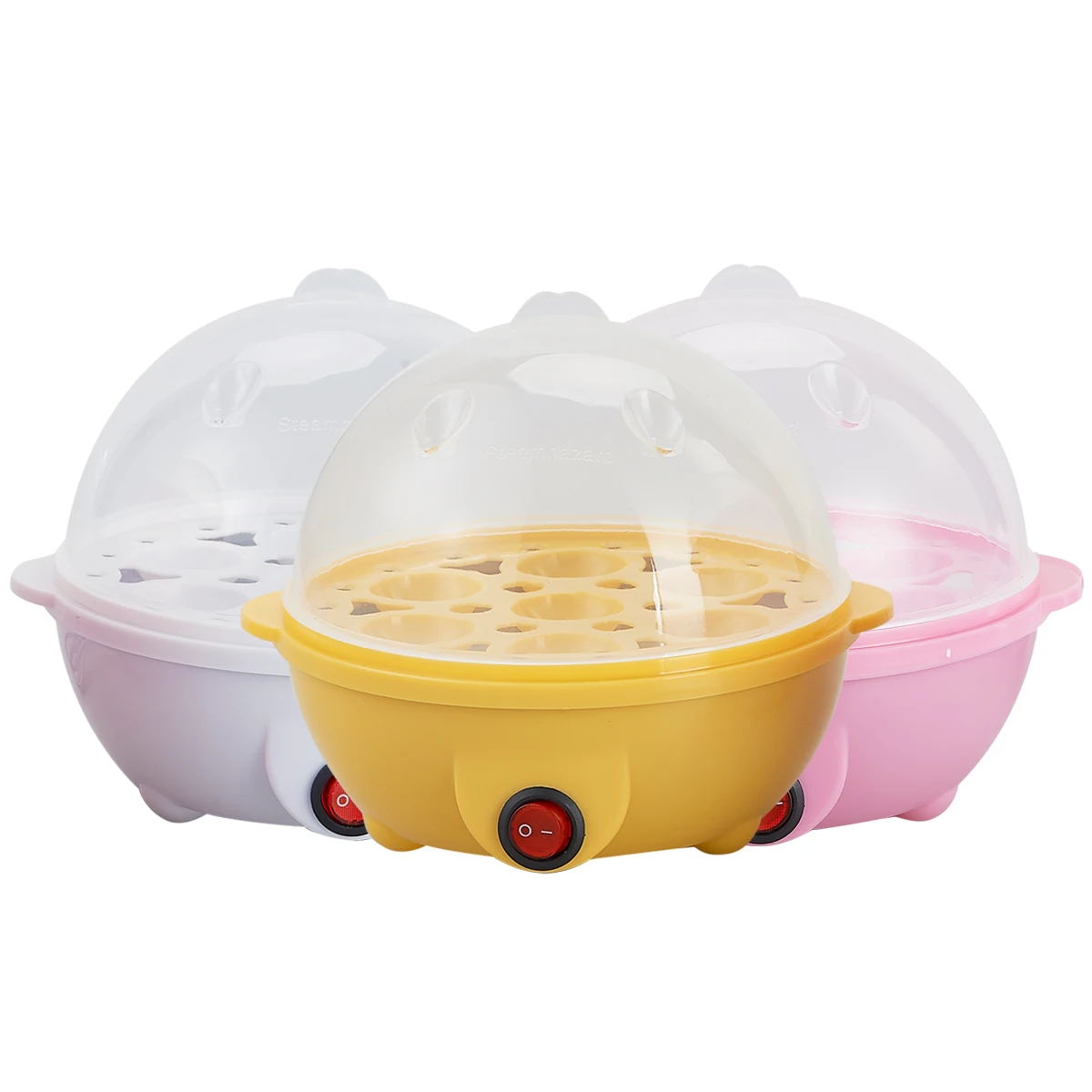 7 Egg Capacity Single layer Electric Egg Cooker for Hard Boiled Eggs with Auto Shut Off Feature