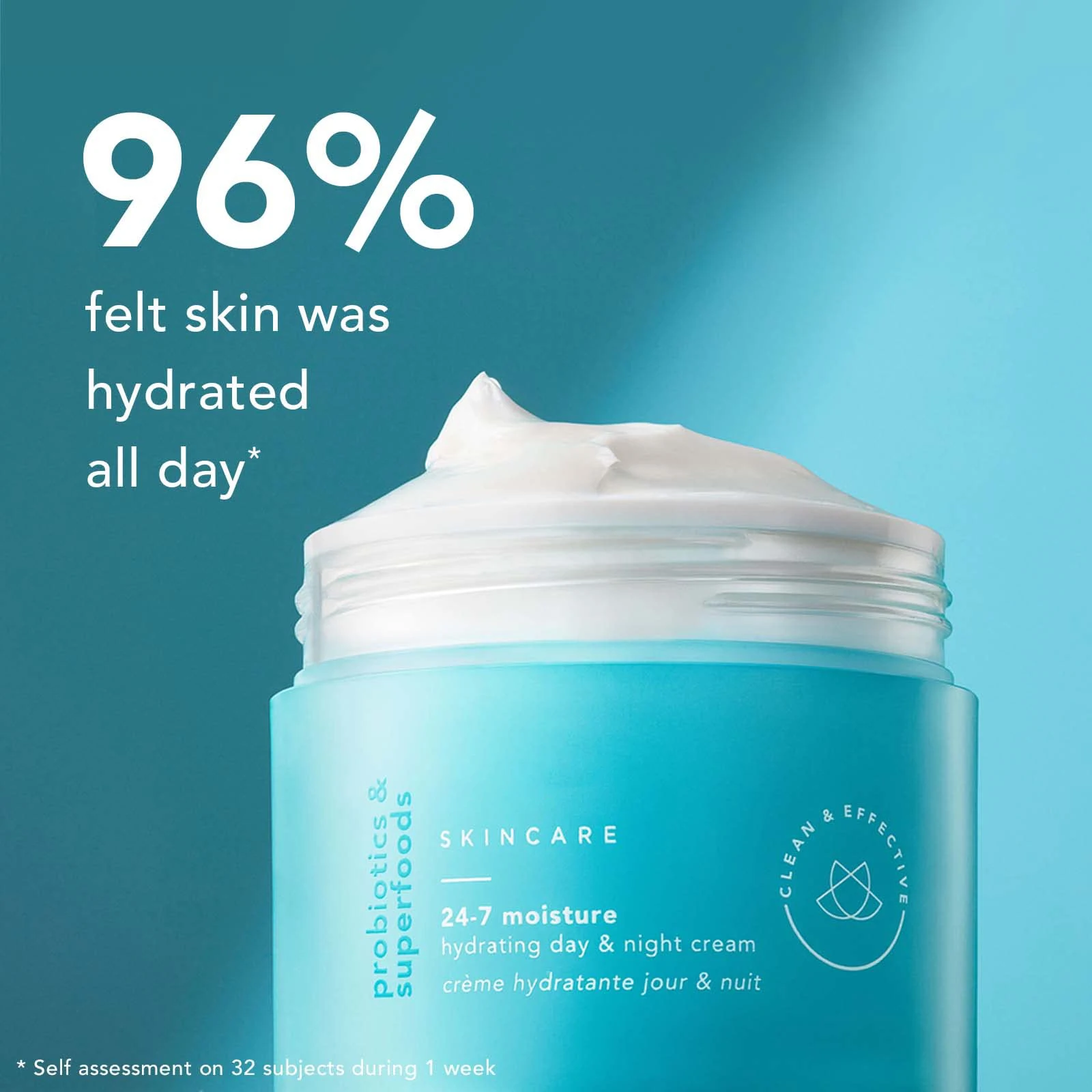 Skin Care 24-7 Hydrating Day & Night Cream - Anti-Aging Moisturizer for Face, Contains Watermelon & Blueberry Extract, 1.5 oz.