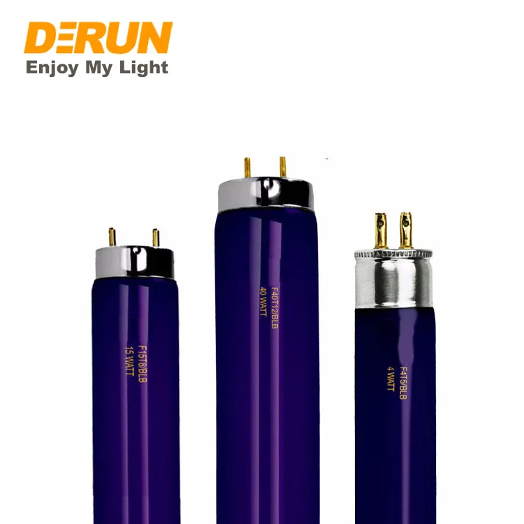 365nm Blb Uv Lamp 4W 6W 8W 10W 13W 15W 18W 30W 36W T5 T8 Linkable UV 365nm BLB Money Detector Black Light Blue Lamp , FLT-BLB