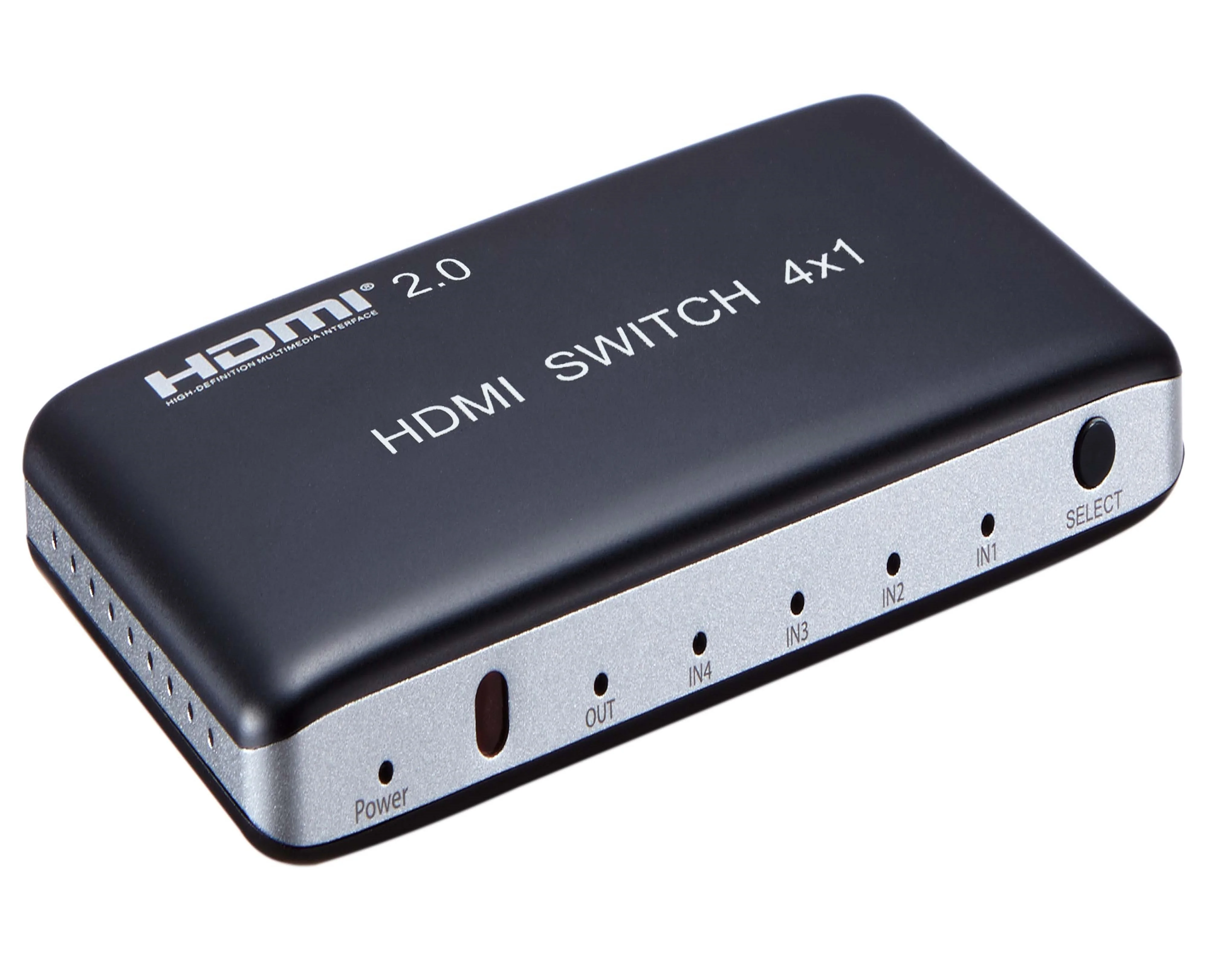 
V2.0 HDMI Switcher 4X1 with IR remote control 4Kx2K@60hz Plastic 
