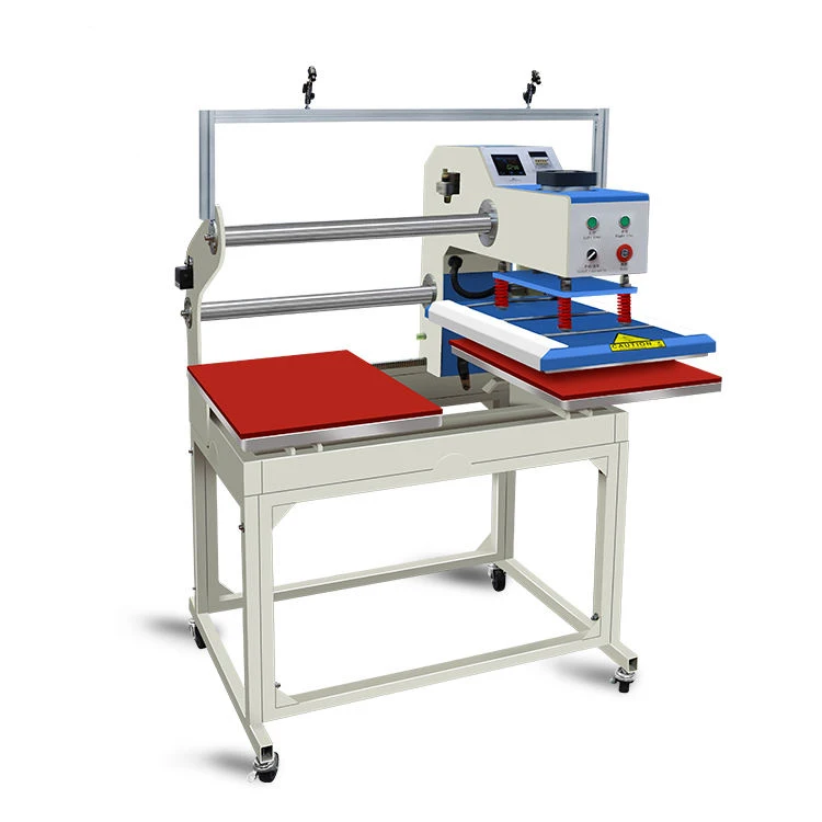 Hot transfer printing dual station 60 * 40cm fully automatic pneumatic hot press machine