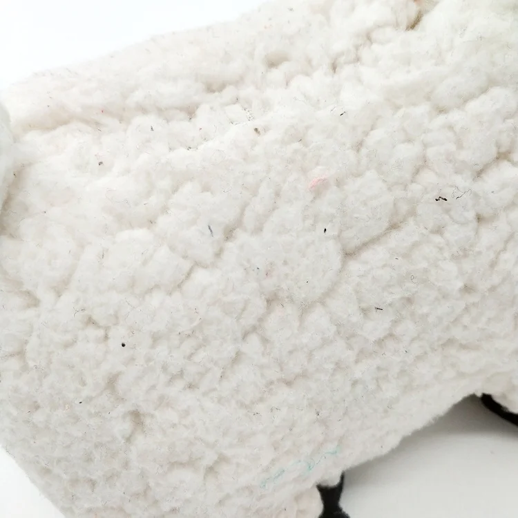 White soft fabric animal Goat stuffed sand bag Decorative door stop