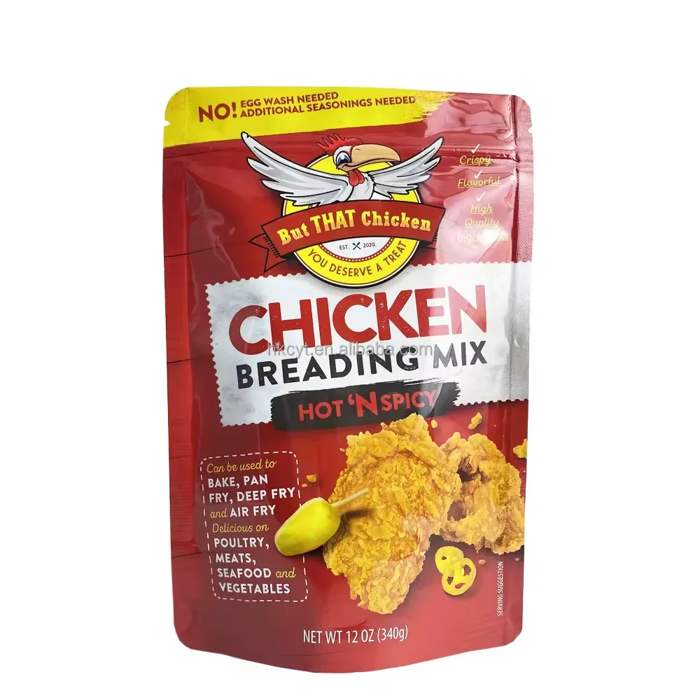 Heat Seal Gravure Printing Meat Dumplings Seafood Potato Frozen French Fries Bags Vegetable Frozen Chicken Packaging