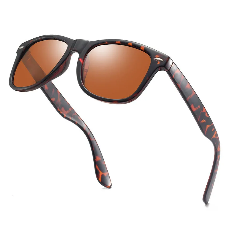 2022 Hot selling brand retro sunglasses custom logo uv400 fashionable driving polarized sunglasses man