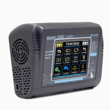 HTRC T240 двухканальный цветной экран зарядное устройство китайское литиевая батарея интеллектуальное