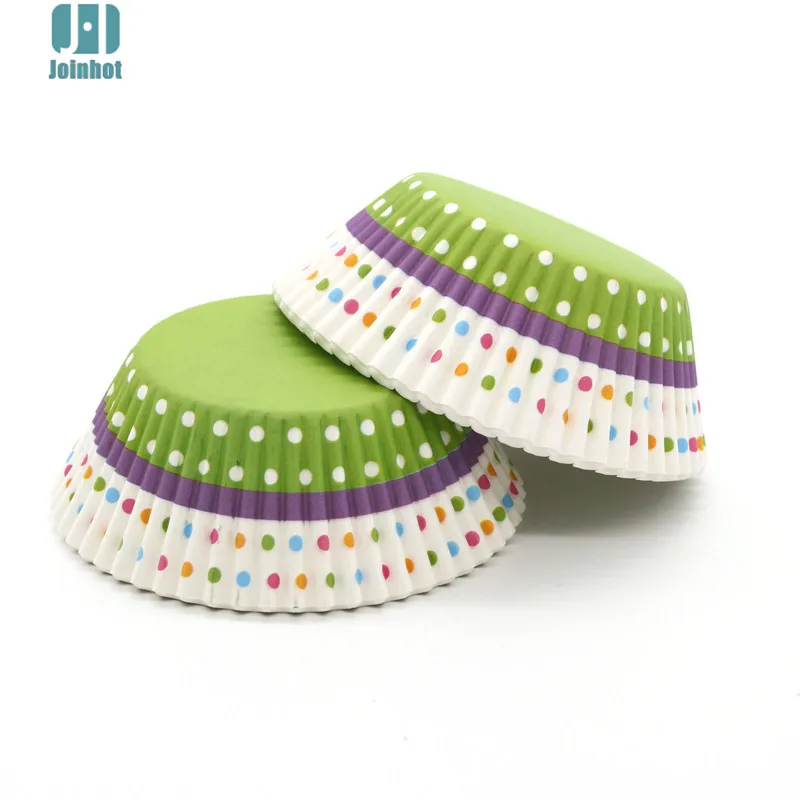 100PCS Color Printing Muffin Cases Paper Cups Cake Cupcake Liner Baking Mold Paper Cake Party Tray Cake Decorating Tool