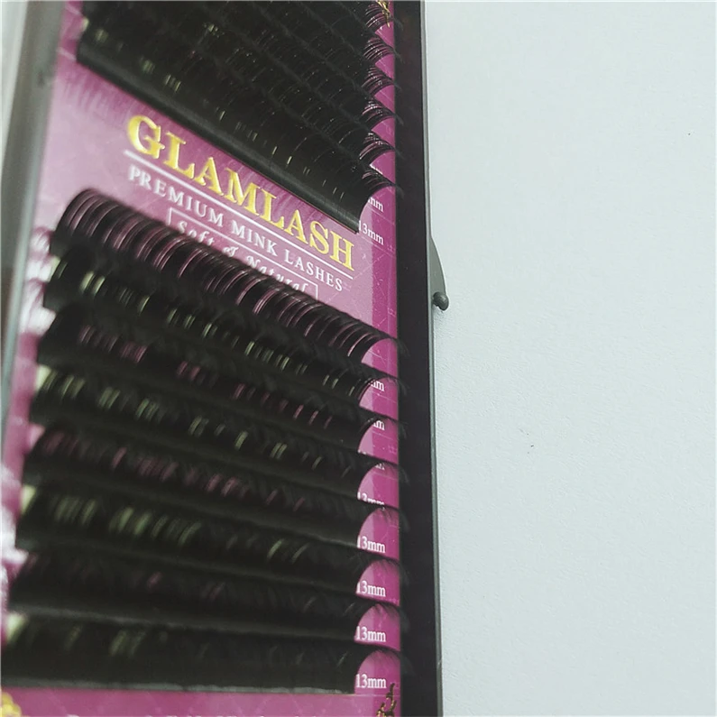 Mink 3D Private Label Wholesale Human Hair One Dollar Drag Queen Magnetic S C False Curl Eyelash Extension