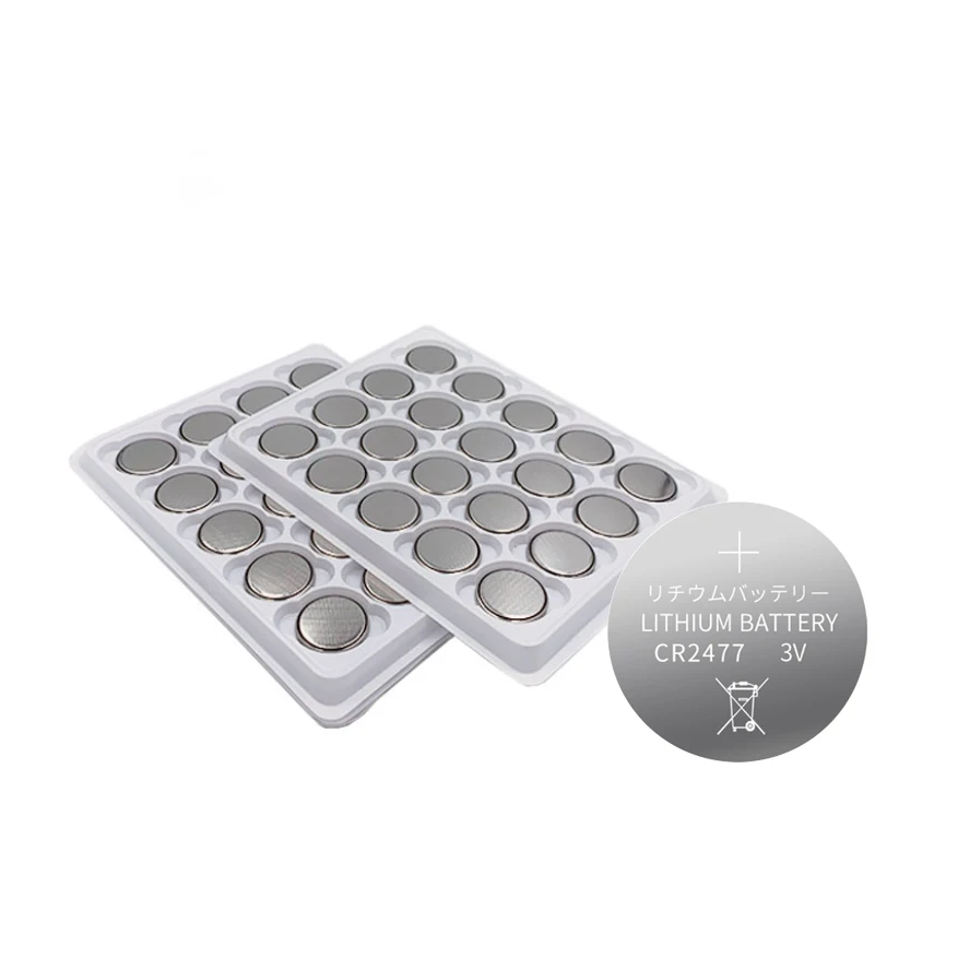 CR2477 Lithium Button Coin Cell  Hot Sell Cheaper Price High Capacity Cr2032 Cr2025 Cr2016 Cr1620 Cr1632 Cr2450  ISO9001/CE