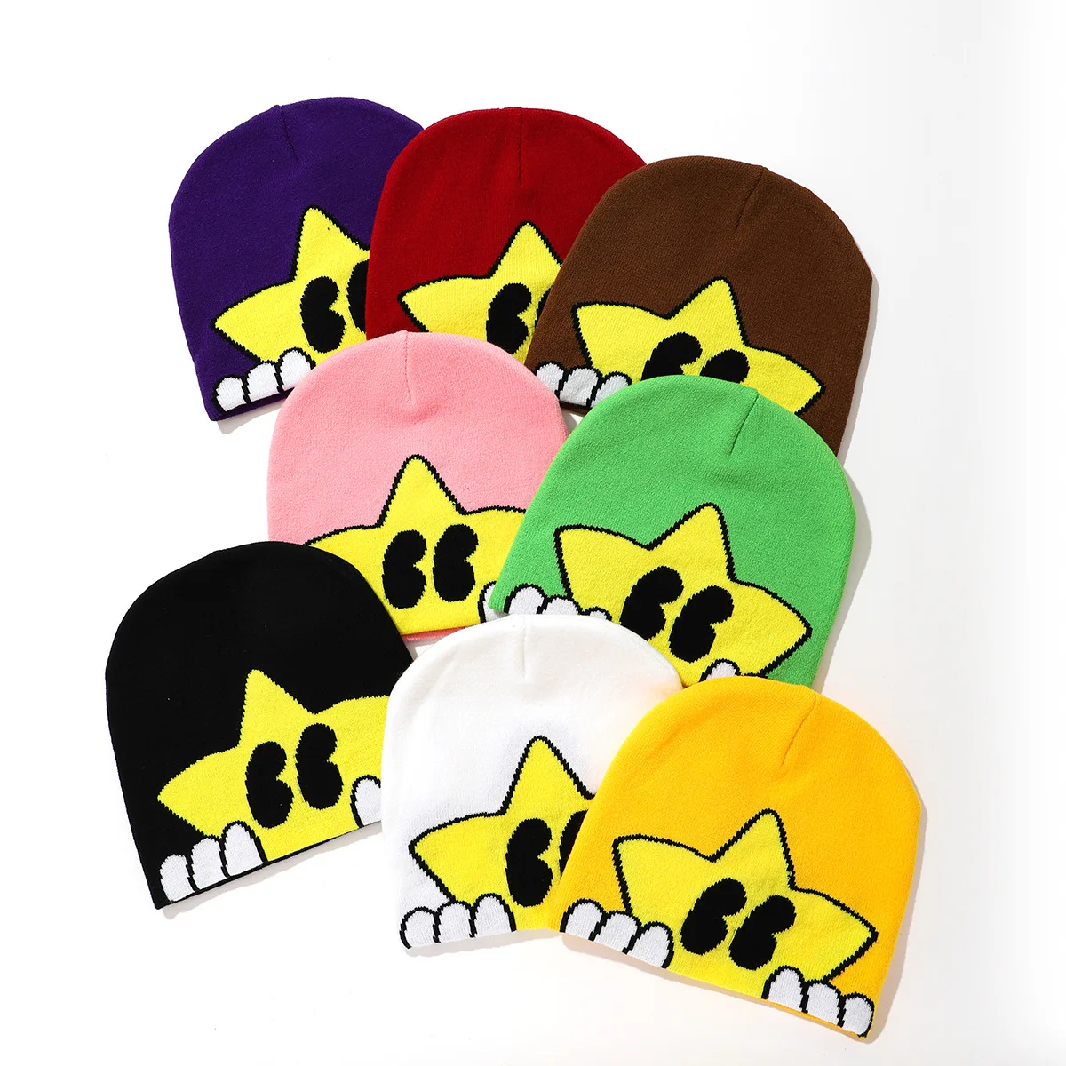 Акриловая жаккардовая зимняя шапка-пуловер с логотипом унисекс