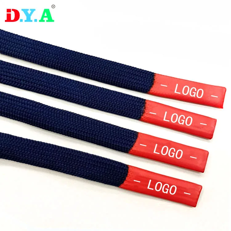 Factory Custom Colorful Drawstring Hoodie Tip Silicone Dipped Drawcord with Customize Logo