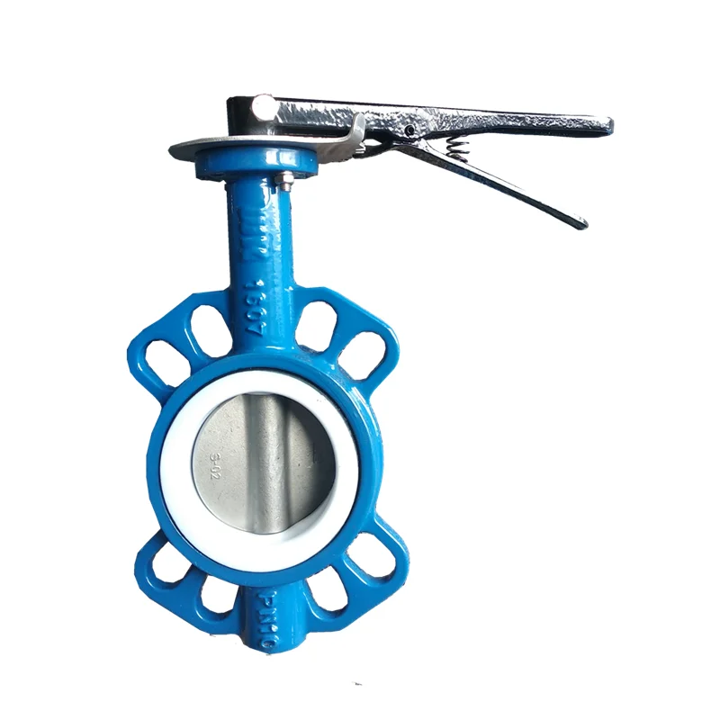 EN593 PN10/PN16/PN25/Class 125 Cast Iron Wafer Type Butterfly Valve With PINS
