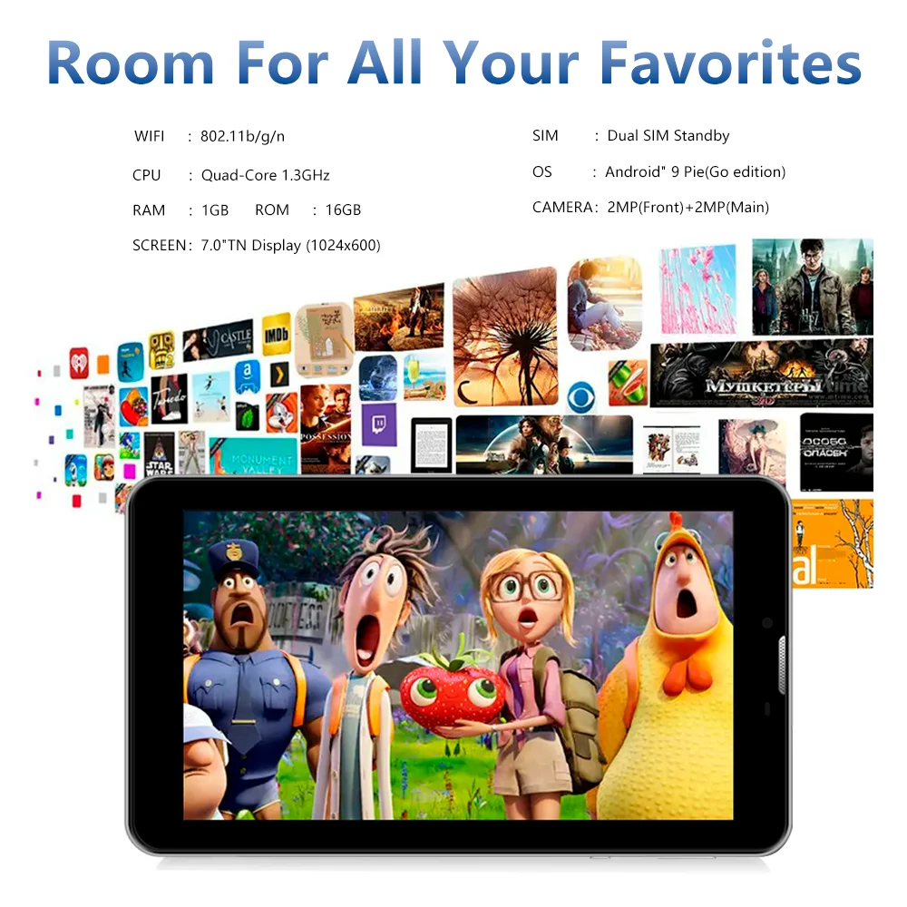 Android tablet manufacturer cheap 7 inch quad core education kids wifi tablet pc WCDMA 3G dual sim card tablet