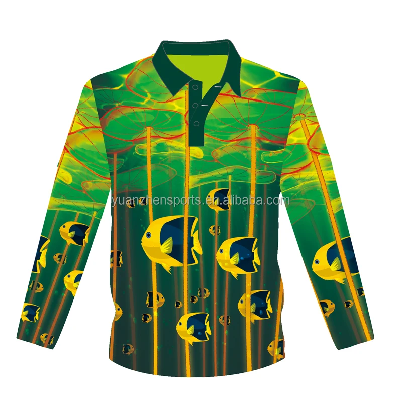 Factory price OEM breathable long sleeve UV protection fishing shirt jersey