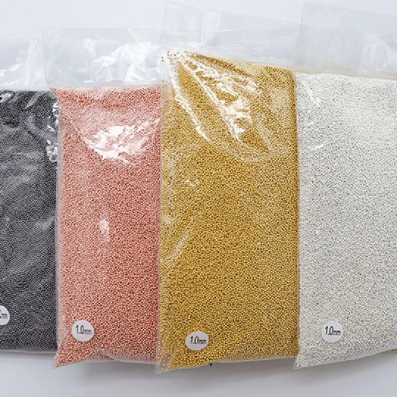 3D nail art metal caviar beads nail art mini metal ball metal beads 8sizes