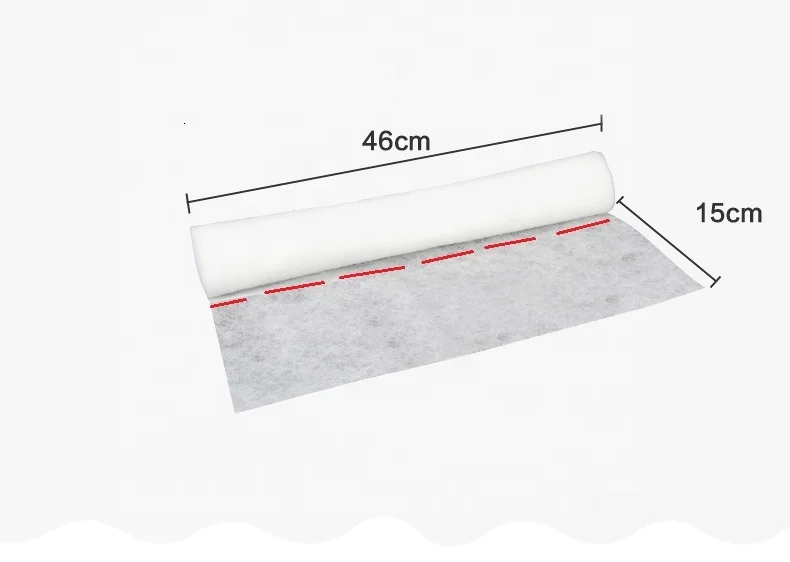 
62X10m Anti-oil Suction Papers Clean Cooking Non-woven Range Hood Filter Paper Oil Absorbing Paper 