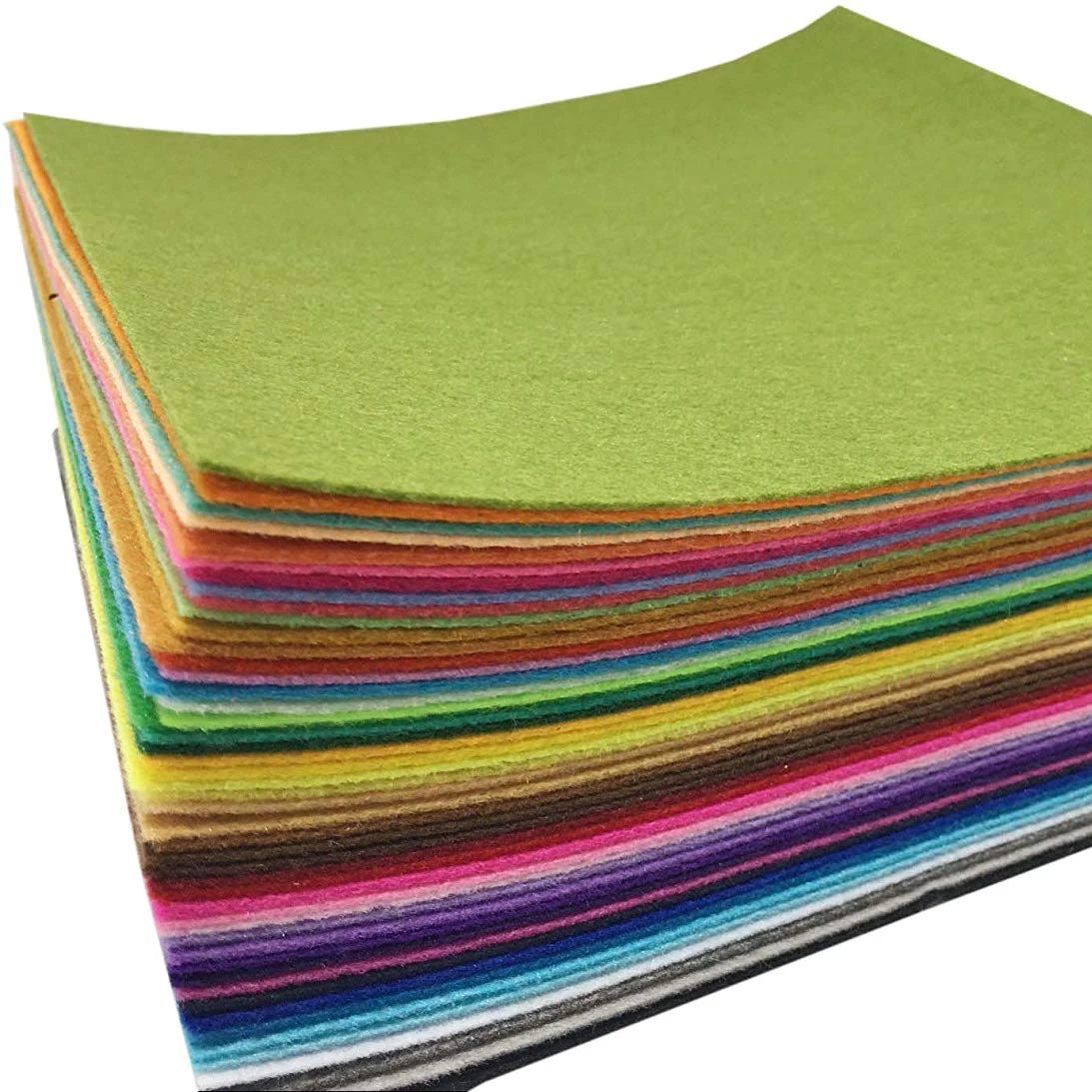 Оптовая продажа красочные мягкие рулоны из толстого войлока полиэфирная войлочная ткань