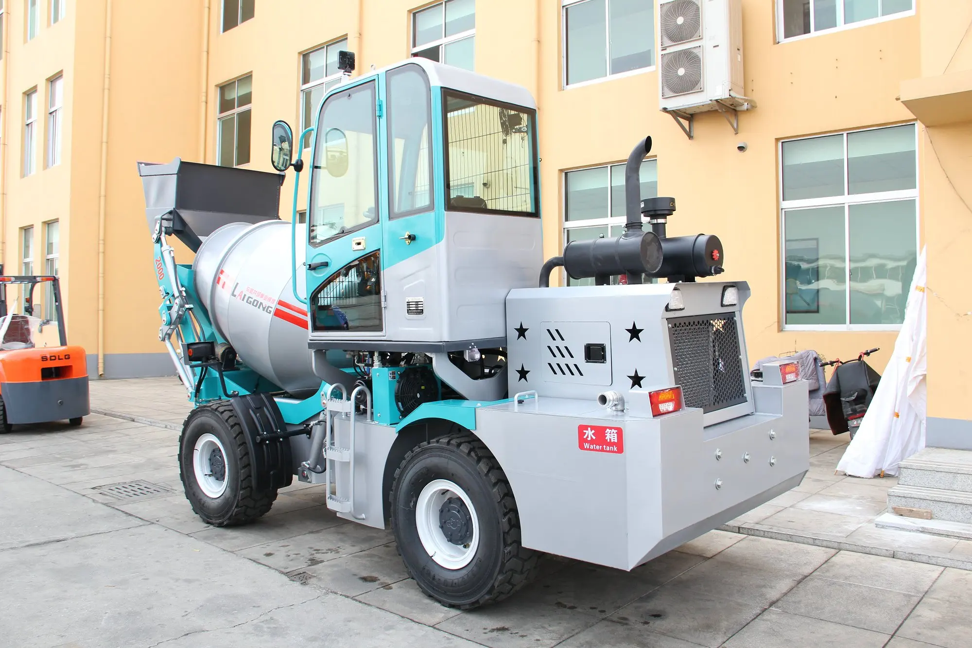 Laigong H15 1 5 куб. М Мини самозагружающаяся бетономешалка Бетономешалка