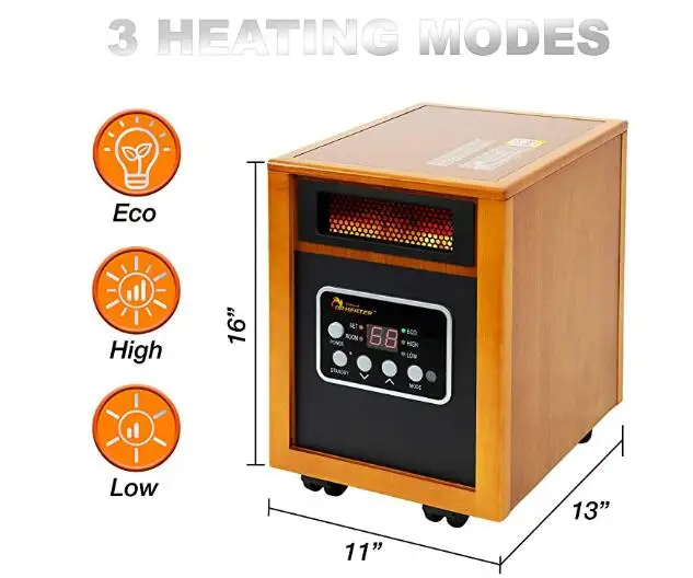Infrared heater Portable space heater 1500 watts