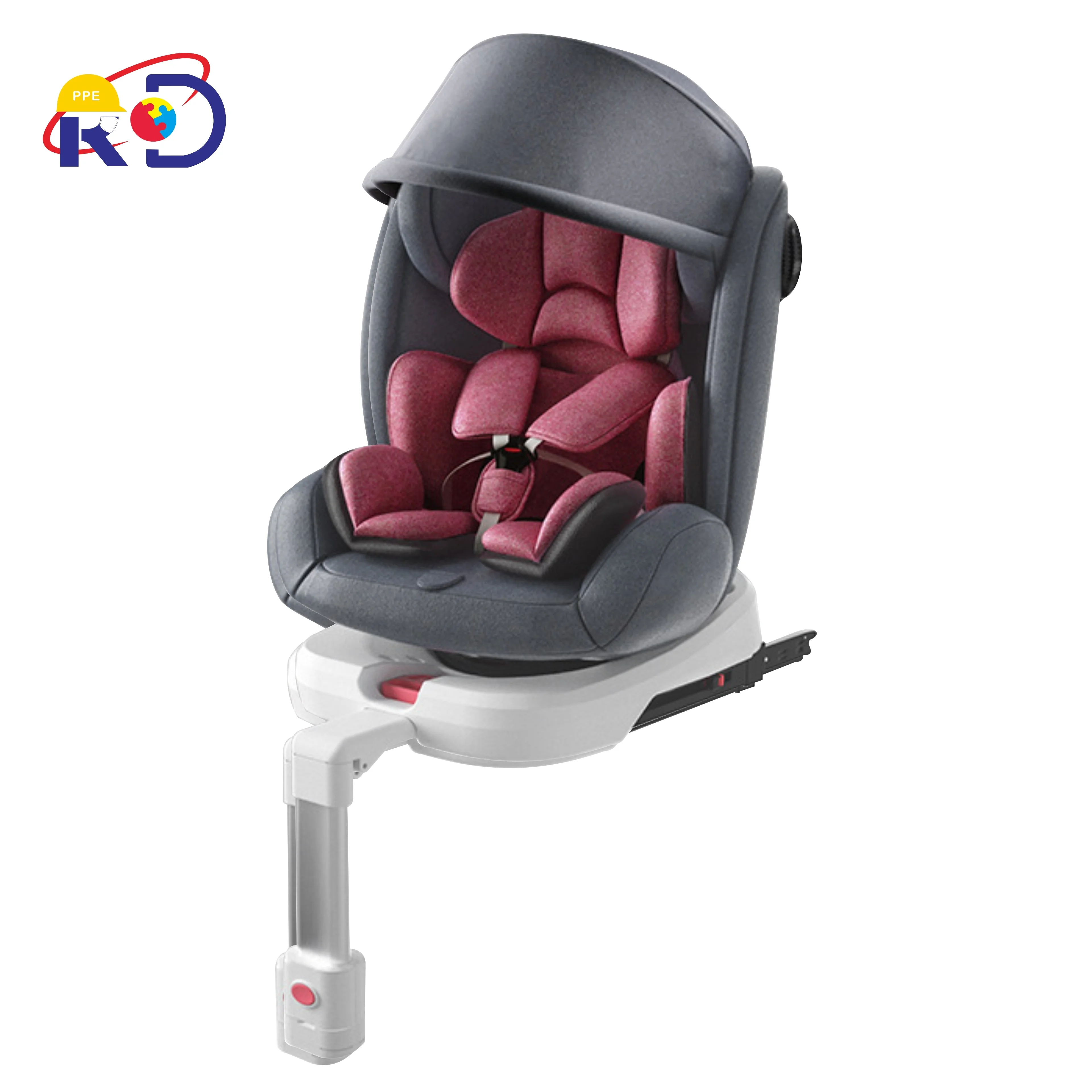 Vehicle-used simple convenient and rotatable child safety seat for 0-12 years old